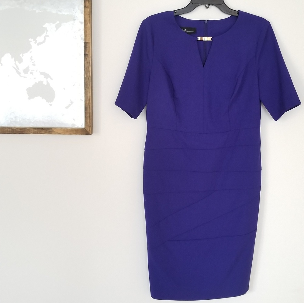 Purple AGB Sheath Dress